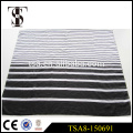 high end black and withe stripes simple style men 100 polyester scarf